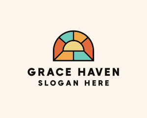 Stained Glass Arch Window logo