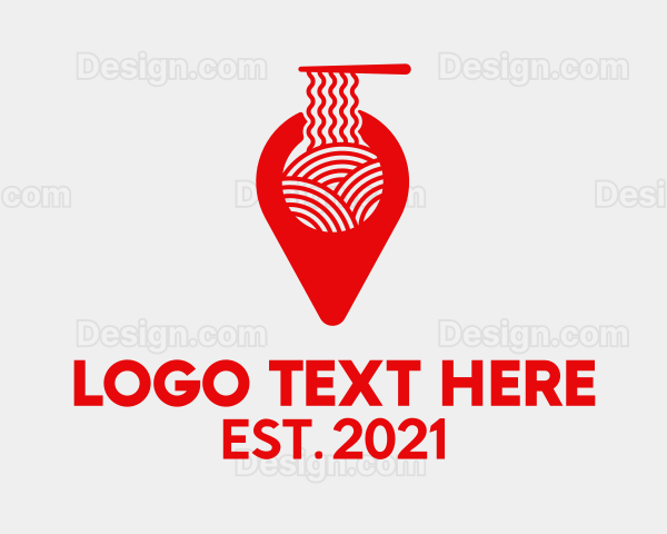 Red Ramen Locator Logo