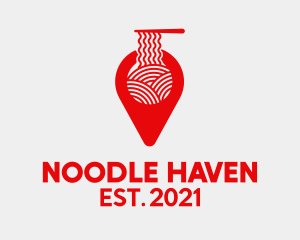 Red Ramen Locator  logo design