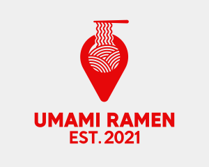 Red Ramen Locator  logo design