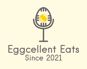 Egg Microphone Podcast  logo design