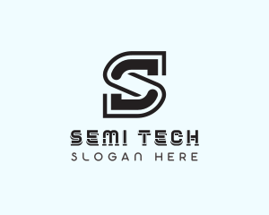 Tech Software Letter S logo design