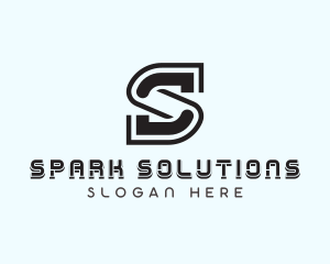 Tech Software Letter S logo design