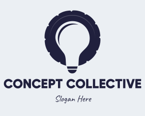 Wheel Idea Bulb logo