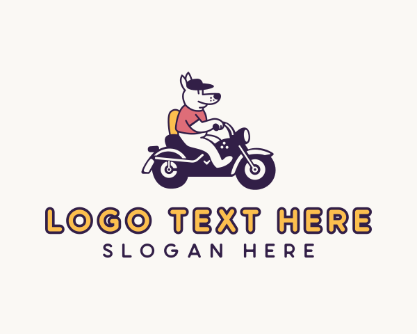 Motorcyclist logo example 4