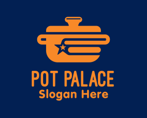 Orange Pot Dinner logo design