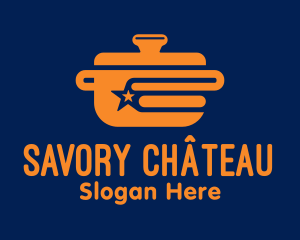 Orange Pot Dinner logo design