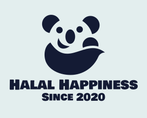 Happy Panda Bear logo design