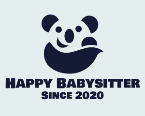 Happy Panda Bear logo design