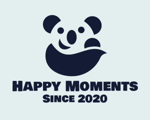 Happy Panda Bear logo design