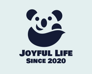 Happy Panda Bear logo design