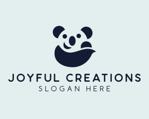 Happy Panda Bear logo