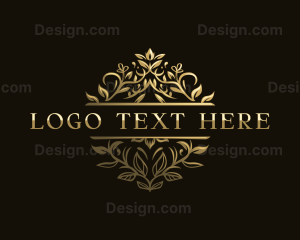 Elegant Floral Emblem Logo