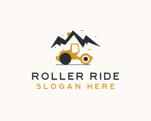 Mountain Construction Roller logo