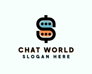 Dollar Chat Currency logo design