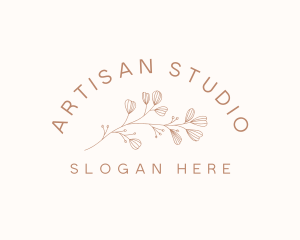 Minimalist Botanical Flowers logo design