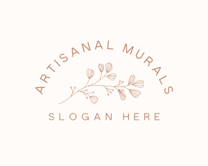 Minimalist Botanical Flowers logo design