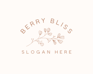 Minimalist Botanical Flowers logo design