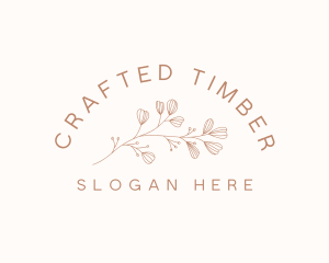 Minimalist Botanical Flowers logo design