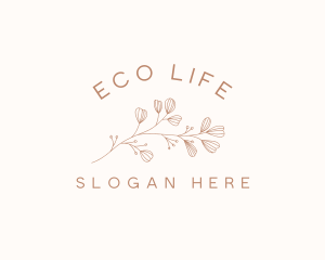 Minimalist Botanical Flowers logo design