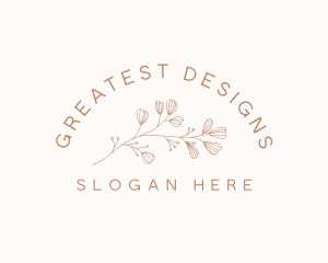 Minimalist Botanical Flowers logo design