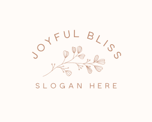 Minimalist Botanical Flowers logo design