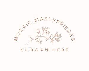 Minimalist Botanical Flowers logo design