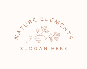 Minimalist Botanical Flowers logo design