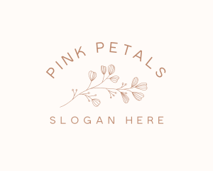 Minimalist Botanical Flowers logo design