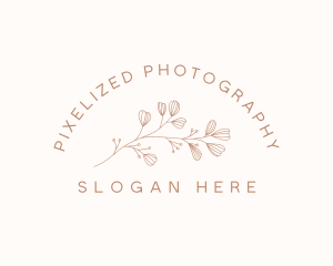 Minimalist Botanical Flowers logo design