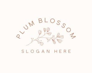 Minimalist Botanical Flowers logo design