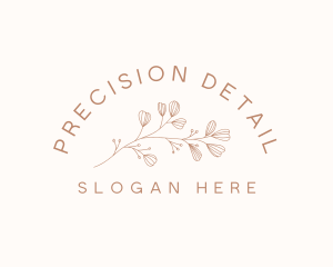 Minimalist Botanical Flowers logo design