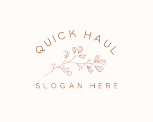 Minimalist Botanical Flowers logo design