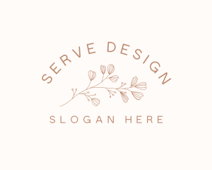 Minimalist Botanical Flowers logo design