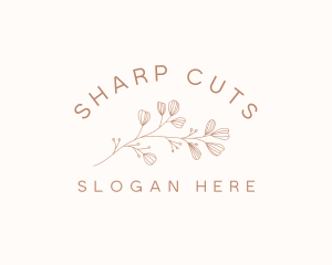 Minimalist Botanical Flowers logo design