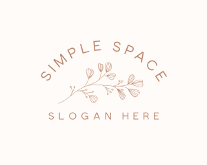 Minimalist Botanical Flowers logo design