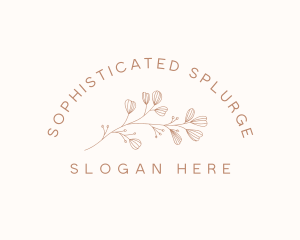 Minimalist Botanical Flowers logo design