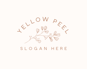 Minimalist Botanical Flowers logo design