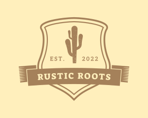 Western Shield Cactus logo design