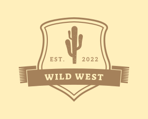 Western Shield Cactus logo design