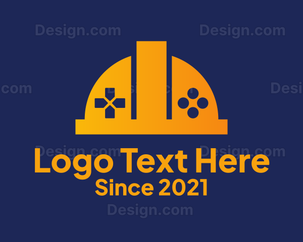 Game Console Hard Hat Logo