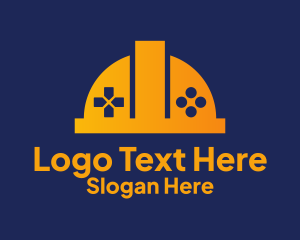 Game Console Hard Hat  Logo