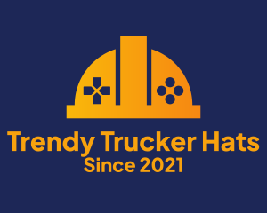 Game Console Hard Hat  logo design