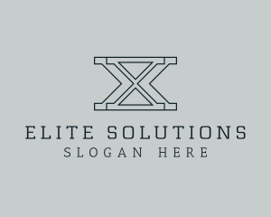 Professional Serif Letter X logo