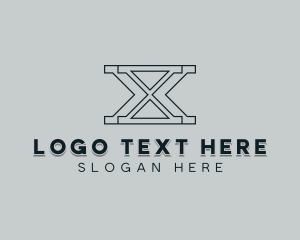Professional Consulting Letter X logo design