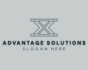 Professional Consulting Letter X logo design