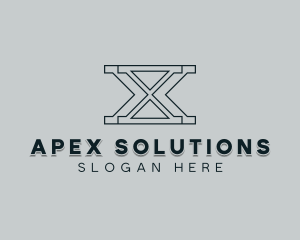 Professional Consulting Letter X logo design