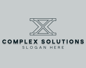 Professional Consulting Letter X logo design