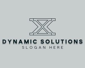 Professional Consulting Letter X logo design