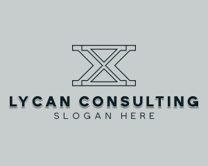 Professional Consulting Letter X logo design